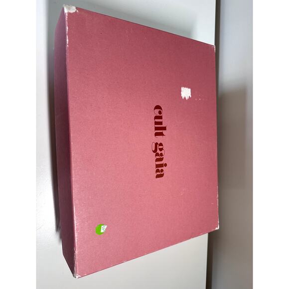 $458 Cult Gaia Sandals Slide Cleia Platform Off White Sz 36.5 Chunky heel Buckle - Picture 10 of 10